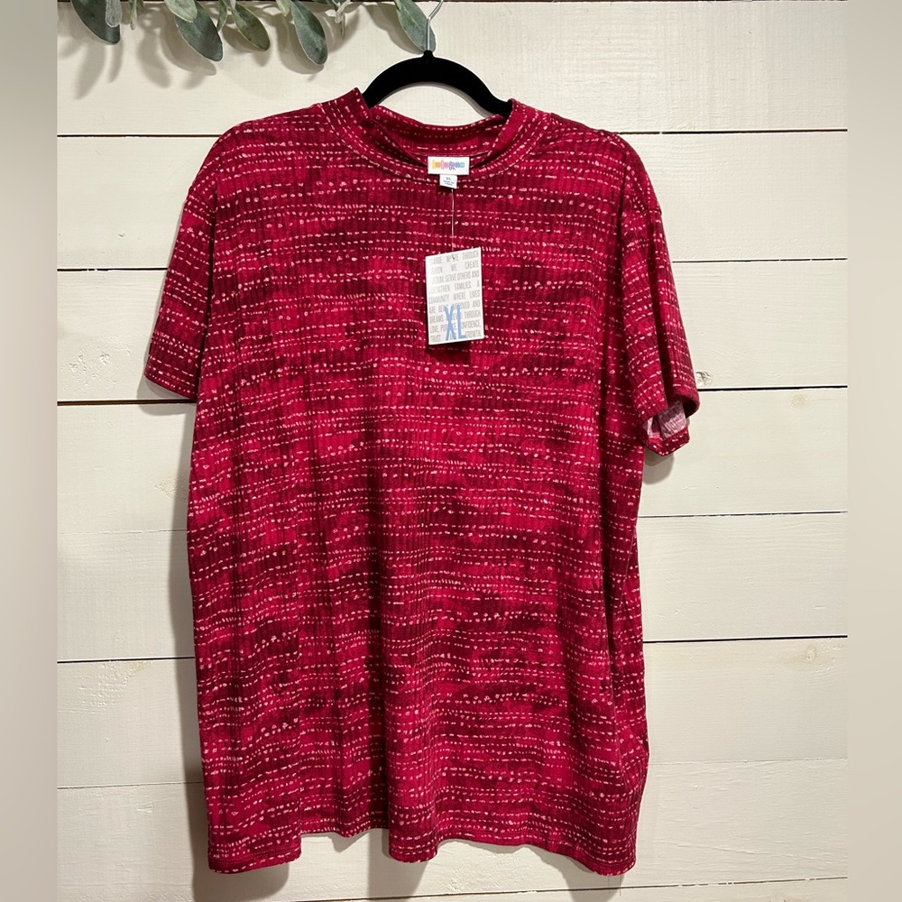 Pink Ribbed Mock Neck Top XL